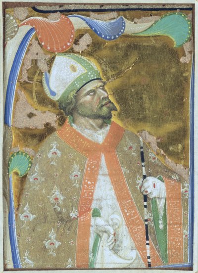 Ein Bischofheiliger von Master of San Michele of Murano